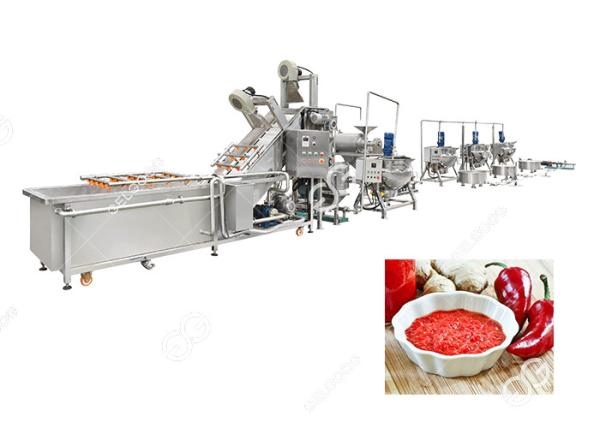 Commercial Hot Sauce Equipment  Chili Pepper Paste Grinding Machine Production Line