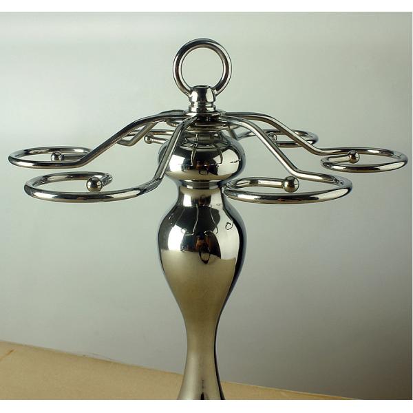 Detachable 600G Wine Glass Tree Stand Six Hooks Stainless Steel Glass Holder