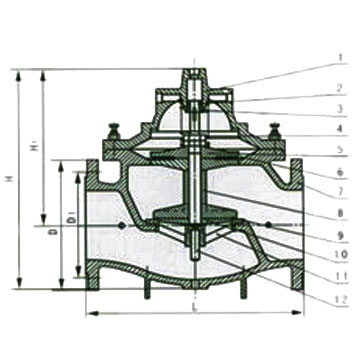 Cast Iron Hydraulic Control Valve PN 10 Bar Class For Fire Protection