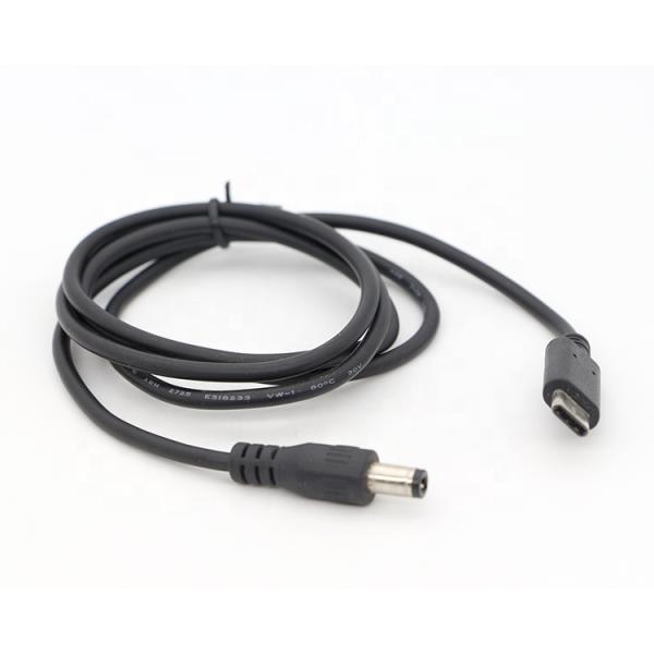Custom USB 3.1 Type C Male to DC 5.5x2.5mm Male Jack Power Charger Power Cable for Laptop