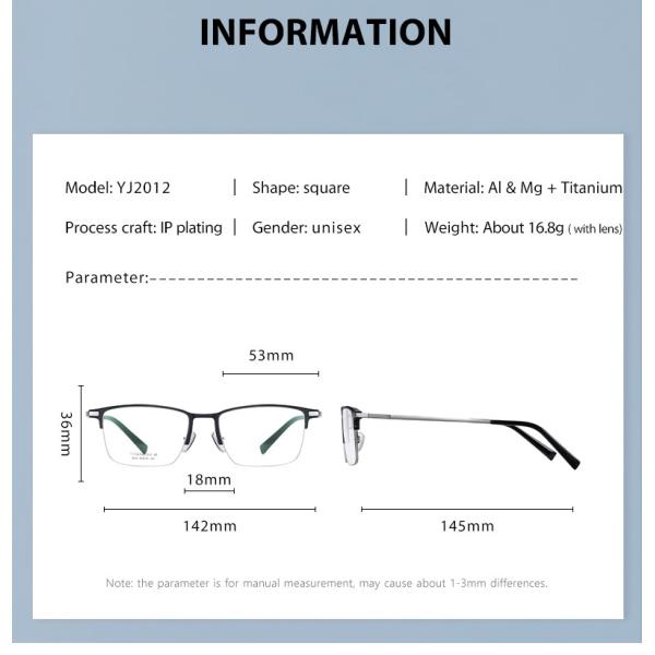 Взрослых Очкиes титана Mg Al винт чистых гибкий съемный