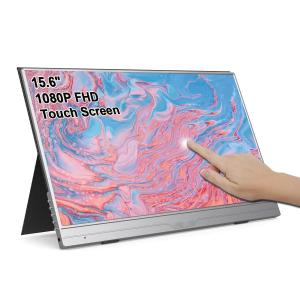 FHD IPS 15.6 インチ ポータブルタッチスクリーンUSBモニター PC タブレット用