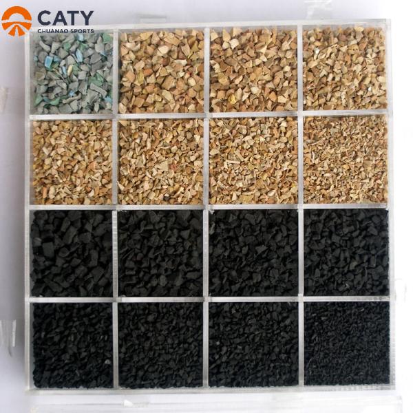 Customized Sizes Recycled SBR Granules with Shock Absorption for Sports Rubber Floor and Running Track