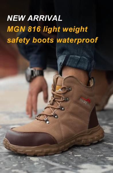 6 Lace To Toe Steel Tip Safety Boots Lightweight Safety Boots For Construction