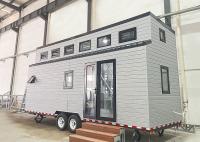 Casa minúscula do projeto inovativo claro pré-fabricado modular da construção de aço nas rodas