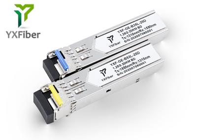 Módulo ótico bidirecional do transceptor 1550 1.25G SFP de BIDI Sfp
