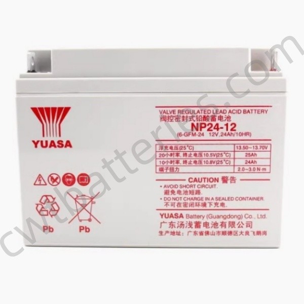 Baterías de 12V 24AH recargables AGM UPS VRLA YUASA NP24-12 para el almacenamiento de energía del sistema solar