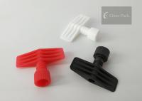 Levántese los casquillos plásticos del canalón de Doypack, licor vierten color del múltiplo de los canalones