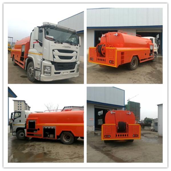 ISUZU Sewer Vacuum Truck , 15 Tons City / Factory Sewer Cleaning Truck 4x2