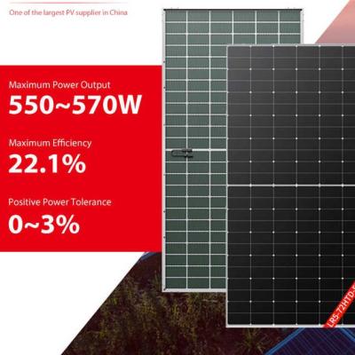 Hi Mo Longi Bifacial Solar Panels 550W 565W 570 Bifacial Double Glass Solar Panels