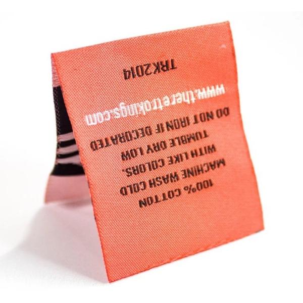 Custom Cloth Badge Woven Neck Labels High Density Computer Weaving