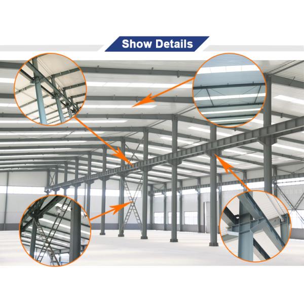 CE Prefabricated Steel Warehouse Waterproof Fire Prevention Metal Building Fabrication