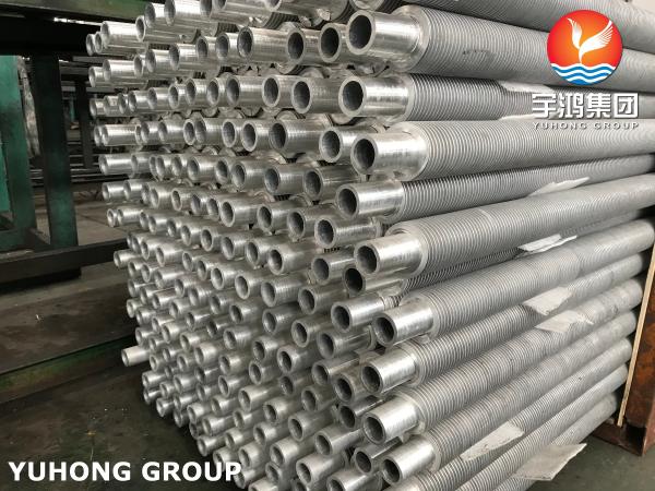 ASTM A312 ASME SA312 Stainless Steel Gombined Metal Extruded Fin Tube For Heat Exchanger