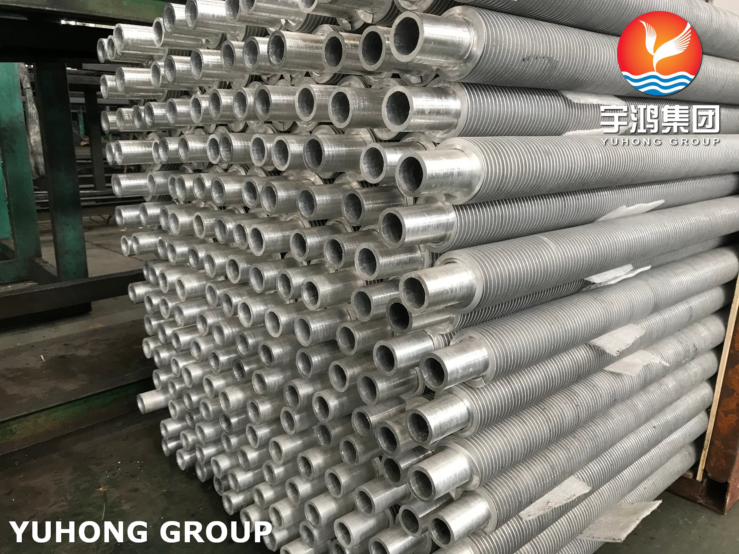 ASTM A312 ASME SA312 Stainless Steel Gombined Metal Extruded Fin Tube For Heat Exchanger