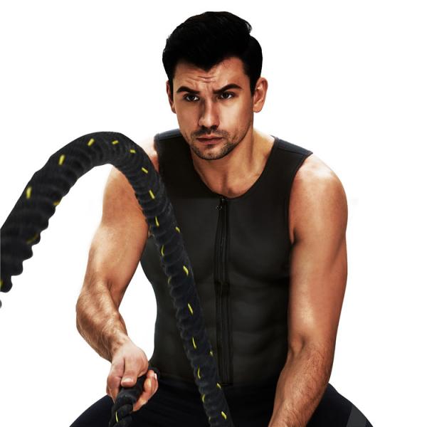 Упражнения Gym Zipper Tank Top Сауна жилет Мужчины Неопрен Тренер талии Формировщик полов Женщины