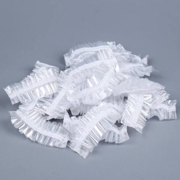 Disposable Shower Cap 21 Thickening Elastic Clear Bathing Cap Salon Hotel Traveling Plastic PE Shower Caps
