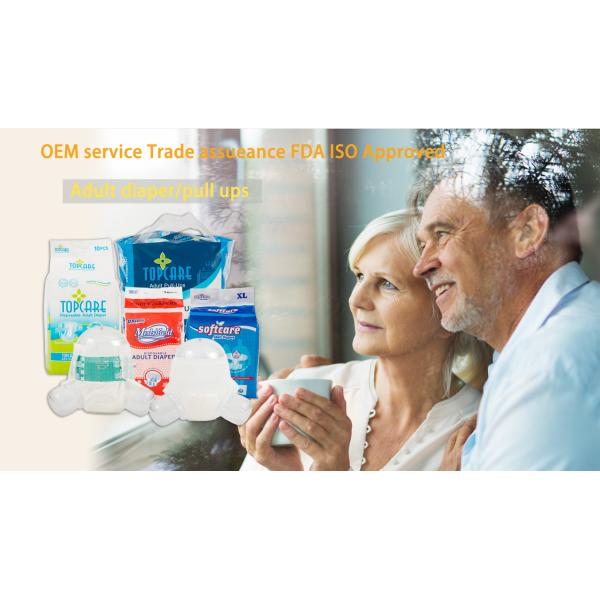 Los pantalones disponibles del pañal del escape anti imprimieron el pañal adulto disponible