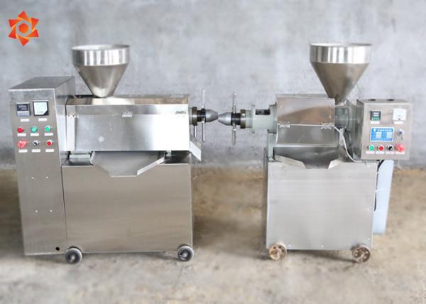 Automatic Sesame Cold Press Oil Machine 1.1kw Heating Power 380V / Customized Voltage