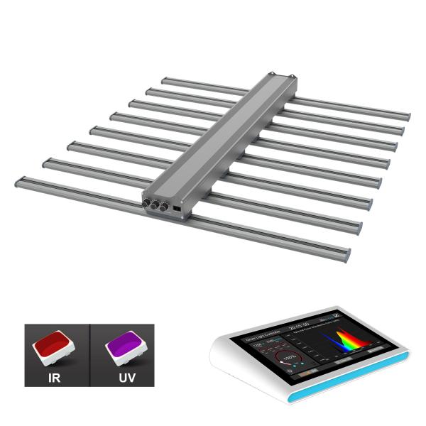 Three Channels  UV IR LED Grow Light Adjustable Spectrum Greenhouses Horticulture