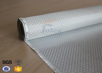 Chama - lados chapeados 230g do dobro da tela da tela da fibra de vidro prata retardadora