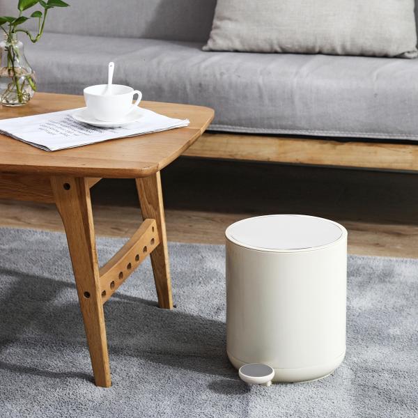 Modern Living Room Organizer Step On Garbage Can With Soft Close