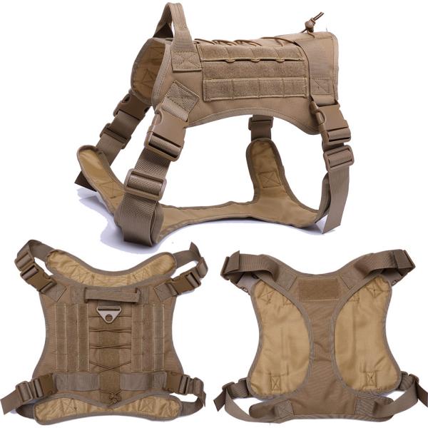 Tactical Dog Harness Heavy Duty Neoprene Custom Logo No Pull Design Reflective Leash Active Pets