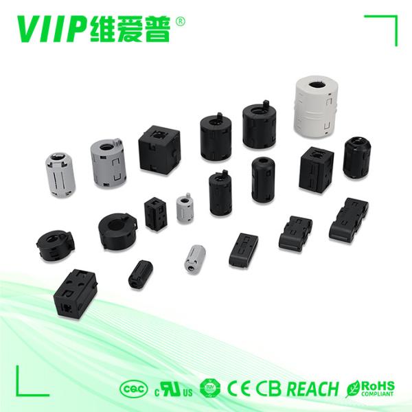 Зажим VIIP цилиндрический на ядре кольца феррита для кабеля Dia 3mm