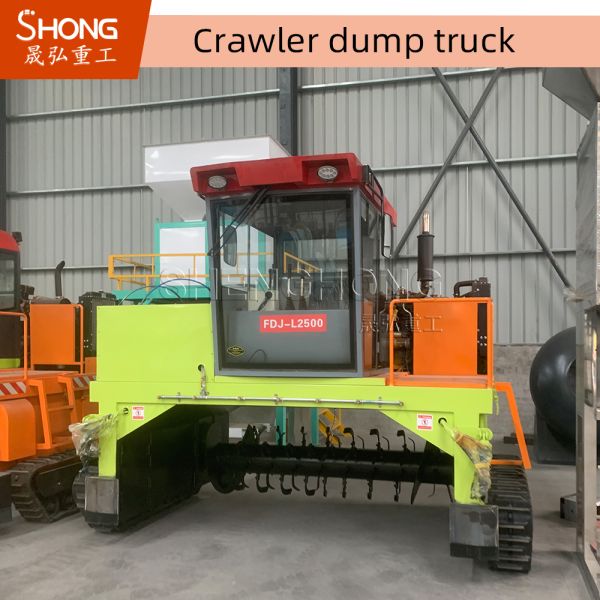 Self-Propelled Compost Turner for Aerobic Fermentation with Carbon Steel or Stainless Steel Construction