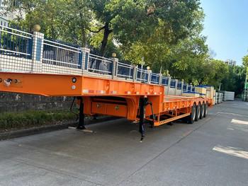 Customizable Steel Multi Axis CIMC Lowbed Semi-Trailer Truck Trailers