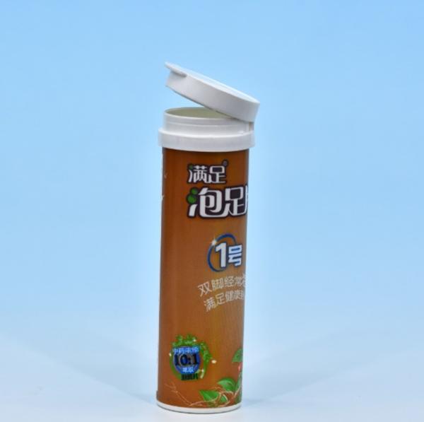 Plastic PP Tubes with or without Desiccant Spiral Lids for the packaging of supplements