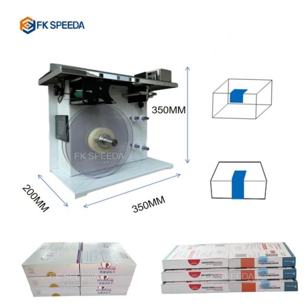 Wood Packaging Material Semi Automatic Right Angle Carton Box Corner Labeling Machine