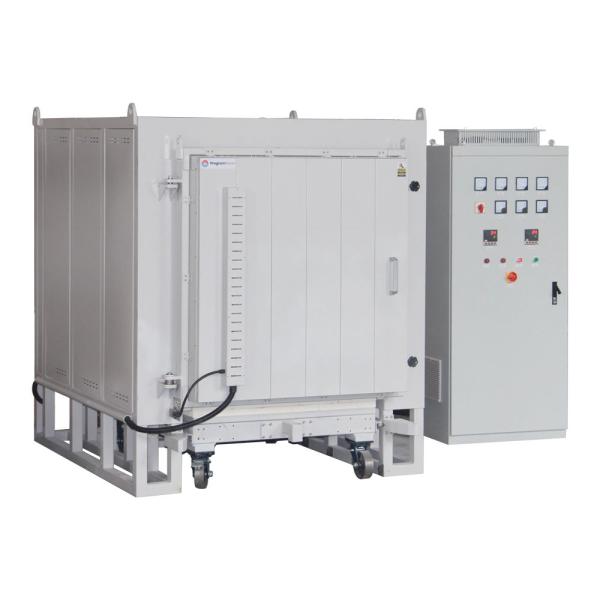 Industrial Bogie Hearth Furnace 1200°C With Manual Trolley