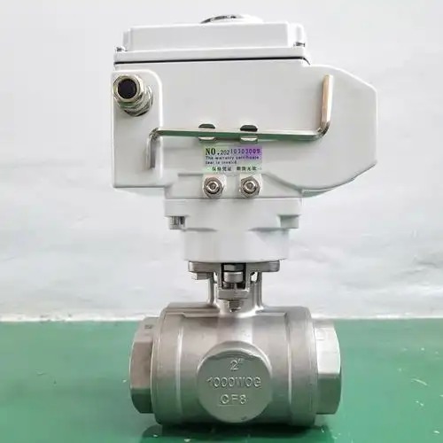 Wholesale Low Price WCB 304 316 316L Material DN50~DN300 Electric Flange Ball Valve 2~12 Motorized Valve for Water Use 1 Piece