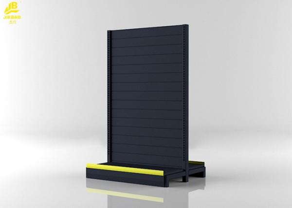 Middle Back Panel Supermarket Steel Racks Matt Gray Colour 1.4M High Double Side