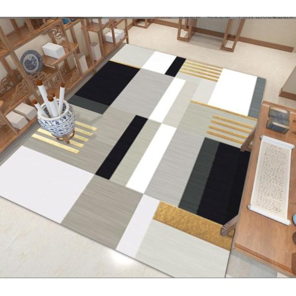 Rectangle Polyester Fiber Living Room Floor Carpets Household Absorption Bedroom Sofa