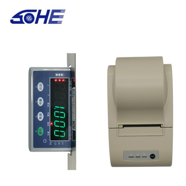 Barcode Label Printing Digital Desk Scale with LED Display and DC10.5V/1000mA Power Supply