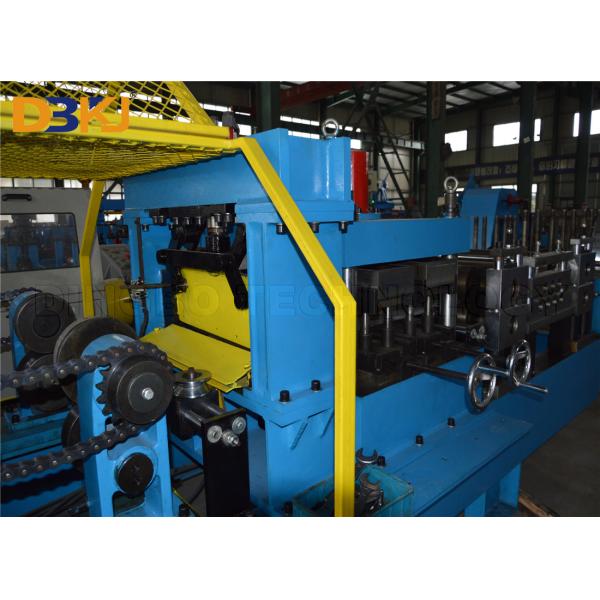 Steel C / Z Purlin Interchangeable Unistrut Channel Roll Forming Machine For PLC  System