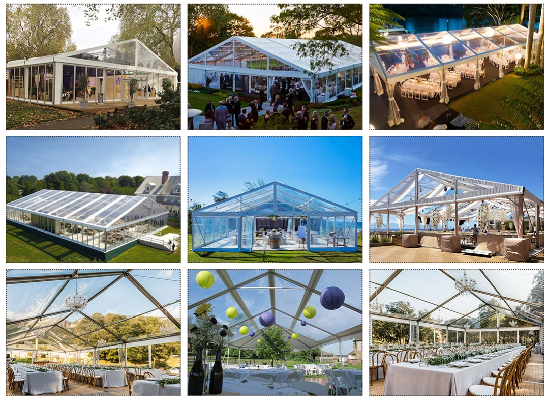 Luxury Clear Span Party Marquee Tents PVC Wedding Event Transparency Tent Рождественский тент