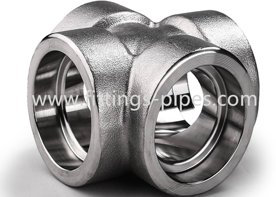 Astm A815 Socket Weld Cross , Industrial Forged Pipe Fittings