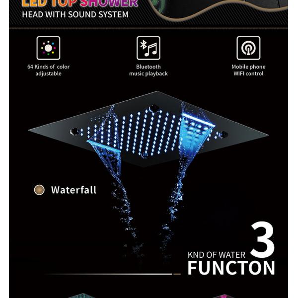 Thermostatic Control Showers and Complete Bathroom Set with Stainless Steel Design