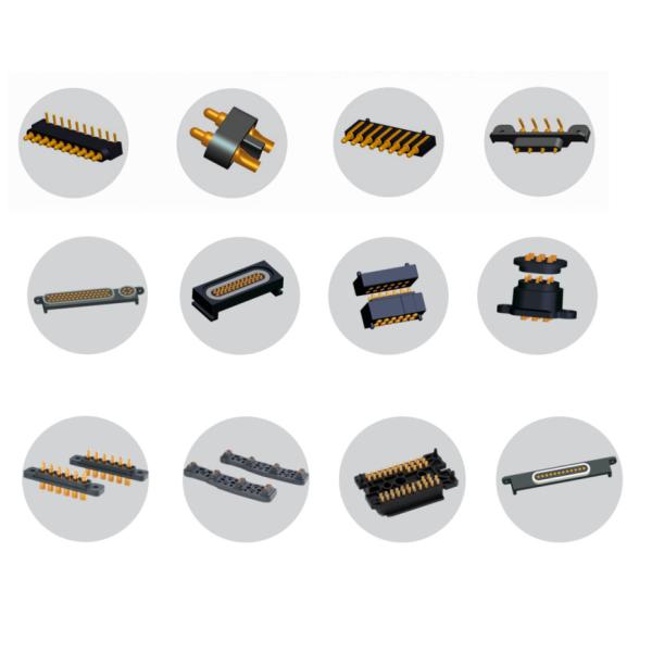 SMT Pogo Pin Connector 8pin Spring Pin Connectors Surface Mount Pcb Brass Gold Plating