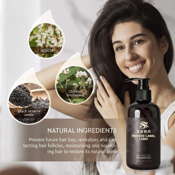 Organic Argan Oil Hair Growth Shampoo Biotin Anti Hair Loss Private Label