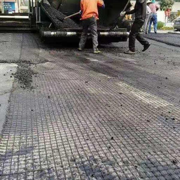 High Strength Low Elongation Fiberglass Geogrid Asphalt Reinforcement Road Construction