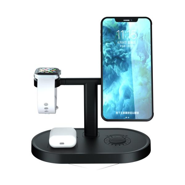 3 magnéticos em 1 estação sem fio do carregador para o iwatch esperto Earbuds do telefone