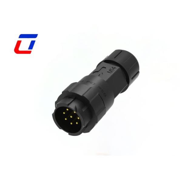 M16 IP67 Waterproof Circular Connectors 8 Gauge Male To Female Connector For Data