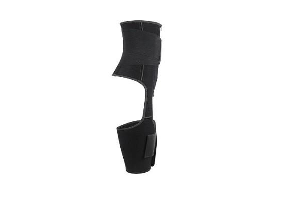 O laço do preto do ajustador da coxa da cintura cerca o instrutor Thigh Trimmer MHW100078B da cintura