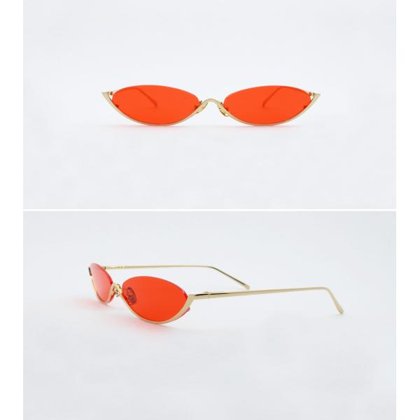 Unisex Vintage Cateye Sunglasses half rims metal Summer Cool party live music Eyeglasses UV 400