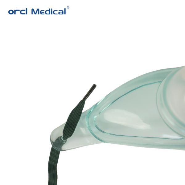Mascarilla de oxígeno de traqueotomía desechable de PVC de uso único