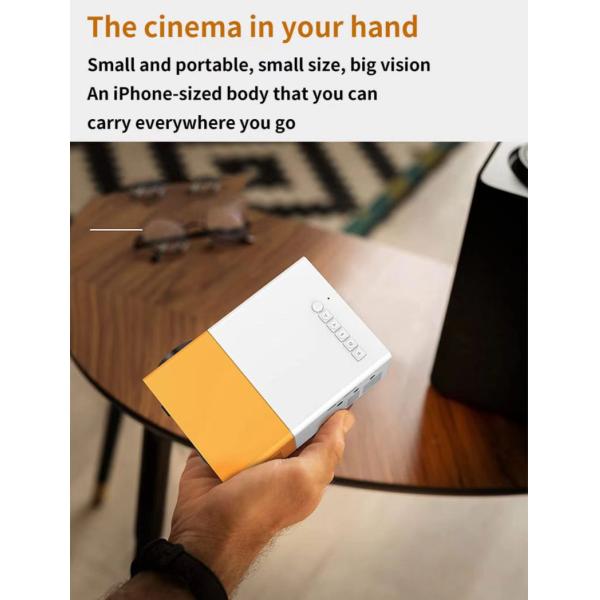 Hot Selling 2K HD Portable Home Theater Smart Video Projector Wired Cast Type C