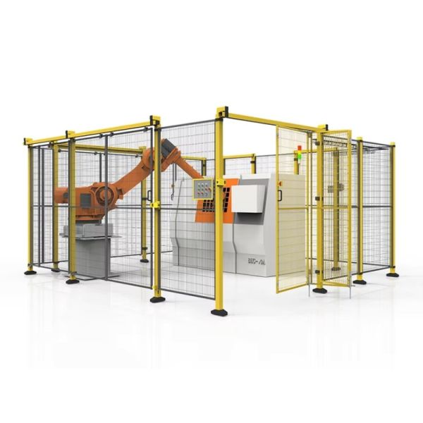 Modular Customizable Fencing Solutions Robot Safety Fence Designed To Enhance Collaboration Safety Between Humans And Robots